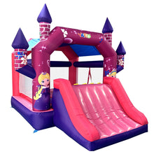 Load image into Gallery viewer, YARD Princess Bouncy Castle Inflatable Slide for Kids with Blower
