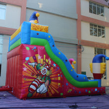 Load image into Gallery viewer, YARD Happy Clown Inflatable Slide Bouncer PVC Material
